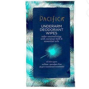 5/$25 Pacifica Underarm Deodorant Wipes Towelettes